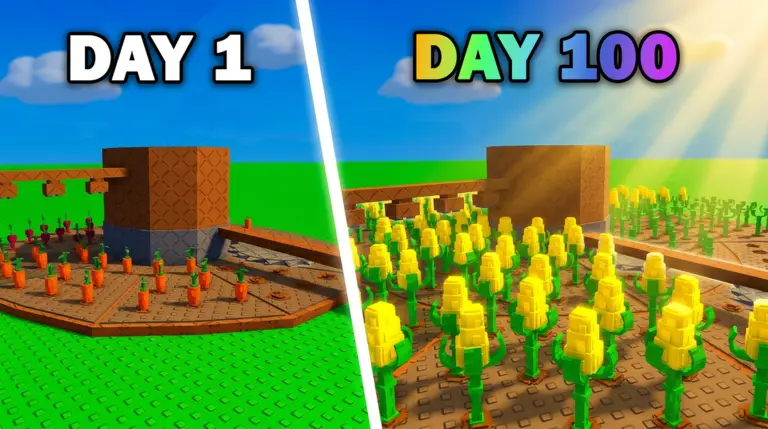 Build A Ring Farm seeds and plants gameplay screenshot from Roblox